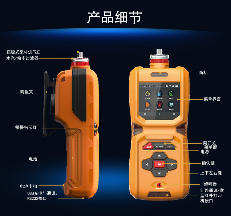 ERUN-PG71S6-SX3便攜式硫酰氟檢測(cè)儀